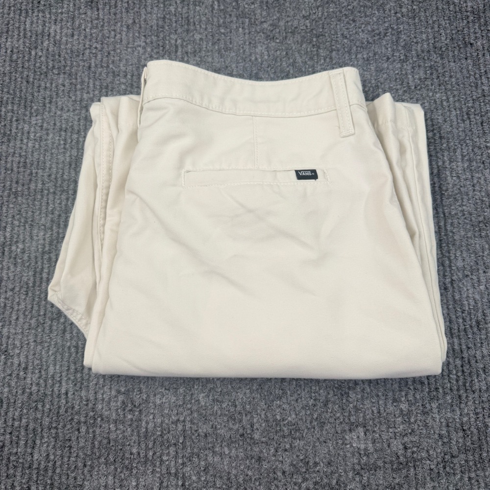 Vans Alder Relaxed Pleated Trousers Women 30 Cream VN000GA0DJR